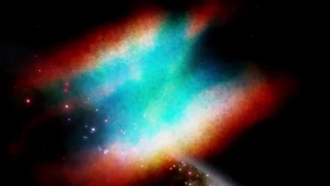 Cinematic Flight into NGC 2818 Planetary Nebula &amp; White Dwarf (4K 60FPS) Stock Footage 331148520