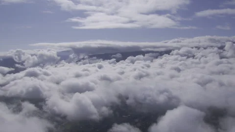 Cinematic flight over clouds Stock Footage 330916180