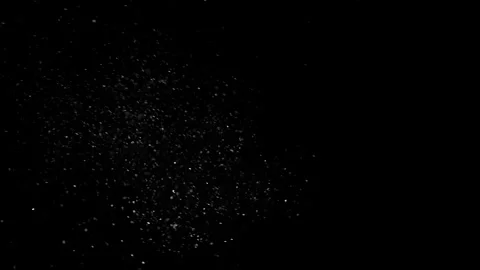 Cinematic Floating Dust Particles Overlay on Black Background 4K Stock Footage 341146324