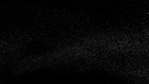 Cinematic Floating Dust Particles Overlay on Black Background 4K Video stock 341147062