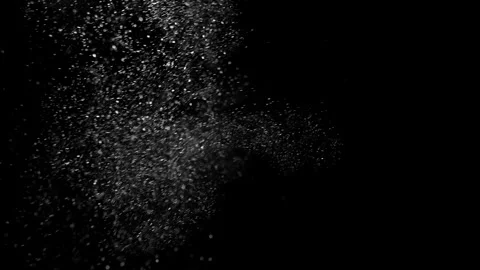 Cinematic Floating Dust Particles Overlay on Black Background 4K Video stock 341147193