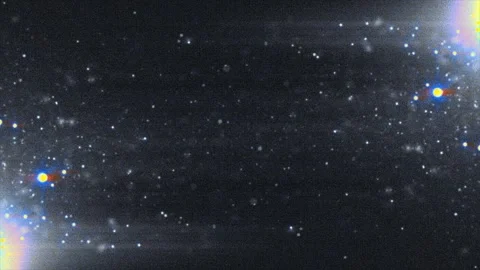 Cinematic floating space dust particles with anamorphic lens flares. Stock Footage 345889094