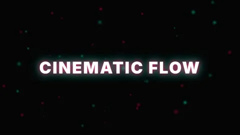 Cinematic flow text on black background for video intro or presentation Vidéo 337577839