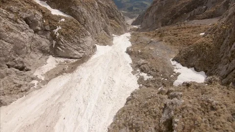 Cinematic FPV Mountain Diving with a FPV Freestyle Drone Stock Footage 106804689