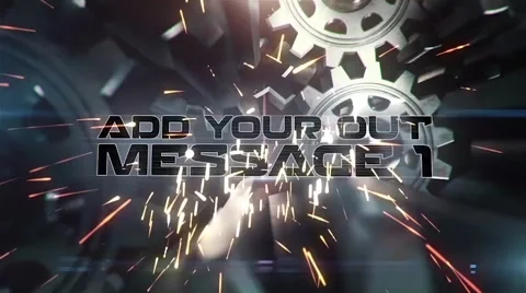 Cinematic Gears Wheel Rotating Opener  After Effects	Stock