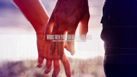 Cinematic Glitch Slideshow  After Effects	Stock