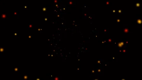 Cinematic glowing dust particles floating in 4K Stock Footage 345285806