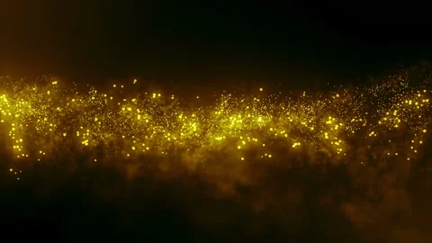 Cinematic Gold Particles Stock Footage 93677556