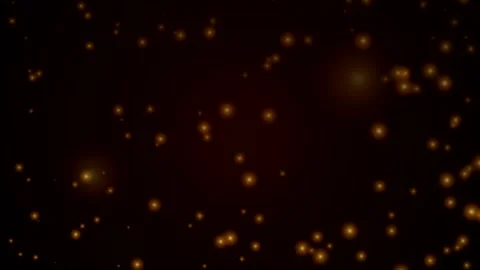 Cinematic golden dust particles floating in slow motion 動画素材 347137125