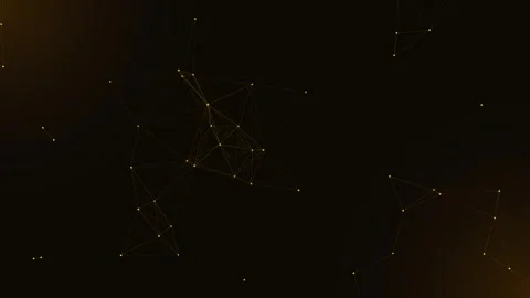 Cinematic Golden Network Animation Background 動画素材 344752135