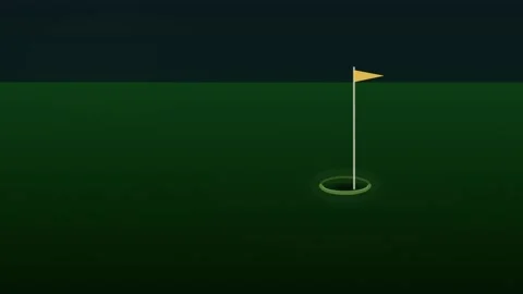 Cinematic Golf Putt Close-Up Ball Stops on the Edge of the Hole 4K Video stock 336995229