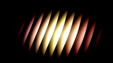 Cinematic gradient shutter motion backdrop with pale gold accents, rainbow midni Видео 338380802