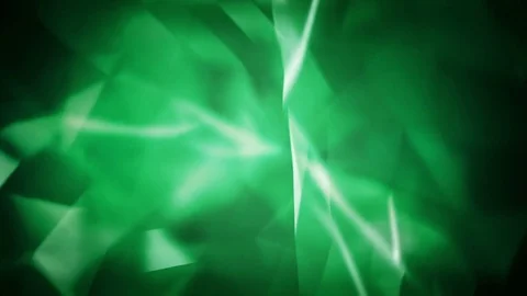 Cinematic Green Polygonal Background Stock Footage 71628216