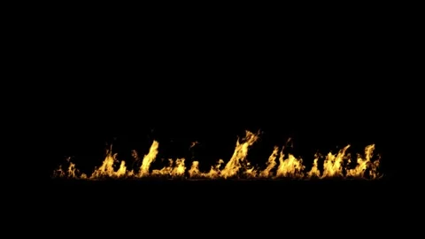 Cinematic Ground Blaze Atmospheric Layer on black screen Stock Footage 325427995