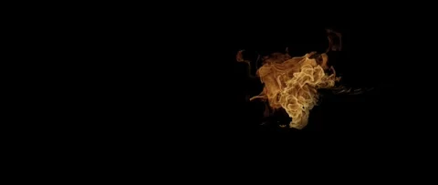 Cinematic Ground Blaze Realistic Fire Visual Effects Footage Stock Footage 340076050