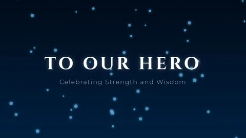 Cinematic hero tribute presentation background celebrating strength and wisdo Stock Footage 336805267