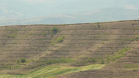 Cinematic hills background Stock Footage 165378688