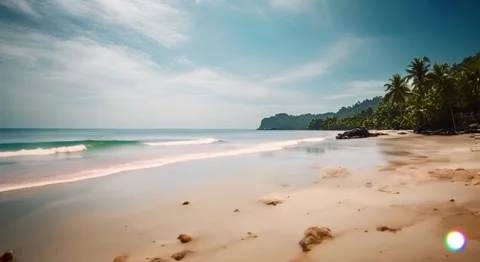 Cinematic Indonesian beach 스톡 동영상 280284964