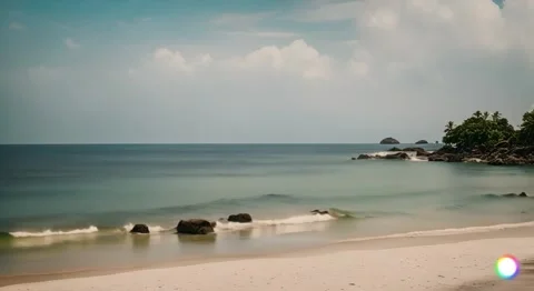 Cinematic Indonesian beach 스톡 동영상 280284965