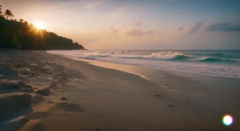 Cinematic Indonesian beach 스톡 동영상 280284967