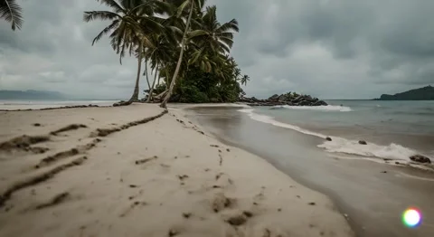 Cinematic Indonesian beach 스톡 동영상 280284968