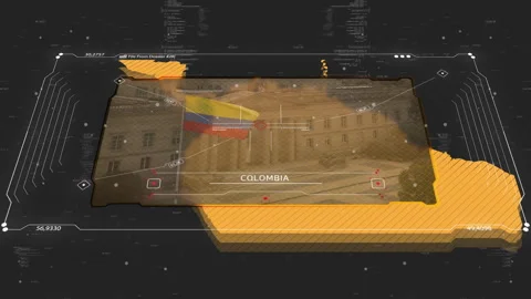 A cinematic intelligence briefing map for piracy. Great for intelligence Stock Footage 331181645