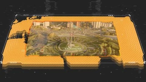 A cinematic intelligence briefing map for piracy. Great for intelligence Stock Footage 331182093