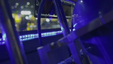 Cinematic interior bokeh view with ambient lighting 動画素材 340774078