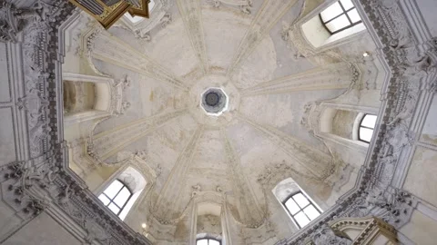 Cinematic interior movement inside The Church of Jesus the Redeemer Stock Footage 335737973