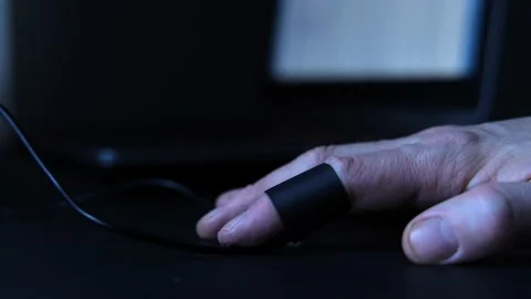 Cinematic Lie Detector, Polygraph Test In Interrogation, Male Suspect Stock Footage 167080039