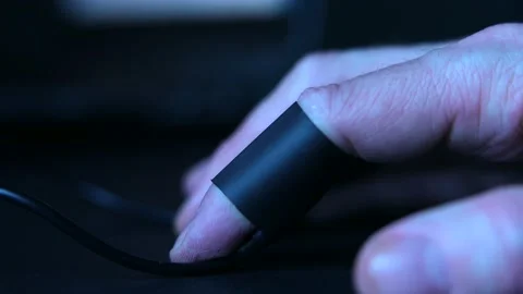 Cinematic Lie Detector, Polygraph Test In Interrogation, Male Suspect Stock Footage 167080230