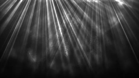 Cinematic Light Beams Sweeping Toward Center 스톡 동영상 345238517
