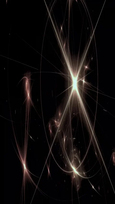 Cinematic light leak effect. Glowing lines and sparks Stock Footage 339778867