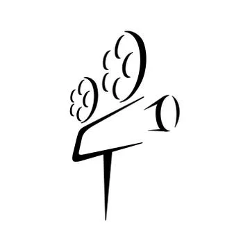 Cinematic logo template Stock Illustration