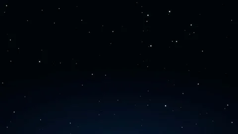 Cinematic looping animation of a deep space starry night sky with twinkling Stock Footage 345429408