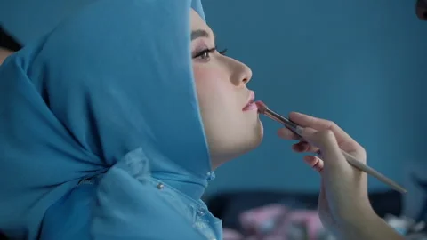 Cinematic Makeup Stock Footage 297649649