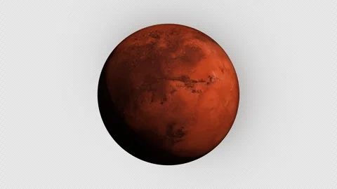 Cinematic Mars Planet with Stunning Red Surface and Deep Space Background 4K Stock Footage 337238875