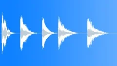 Cinematic Metallic Drum Impact Hits x5 Sound Effect