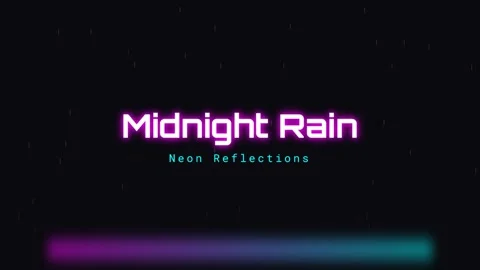 Cinematic midnight rain falling on dark background, atmospheric abstract loop Stock Footage 336879816