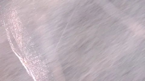Cinematic monsoon spider net cobweb blowing swaying by heavy windy rain flowing Stock Footage 136890353
