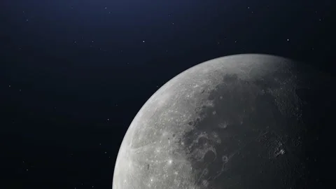 Cinematic Moon Eclipse from Space on sta... | Stock Video | Pond5