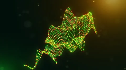 Cinematic Morocco Digital Network Map Reveal with Flowing Motion Graphics Stock Footage 338054813