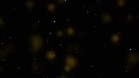 Cinematic motion background with glowing golden particles Stock Footage 344953735