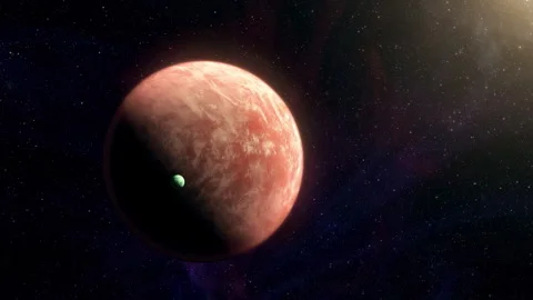 Cinematic motion render of sci fi space alien planet Stock Footage 324795153