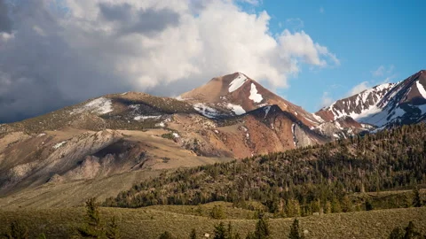 Cinematic Mountain Cloud Time lapse  Stock Footage 220640427