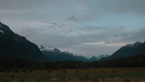 Cinematic Mountain Field Stock Footage 140611033