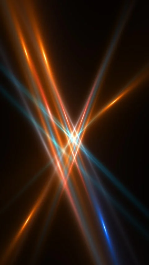 Cinematic Multicolor Light Streak Collision Stock Footage 341038053