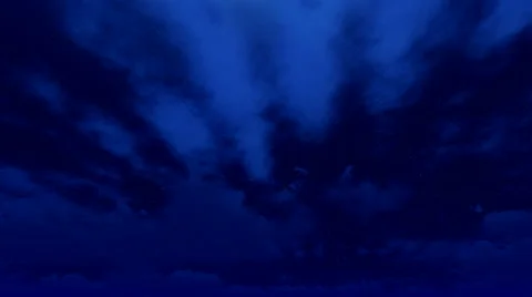 Cinematic Night Sky with Pillow Clouds T... | Stock Video | Pond5