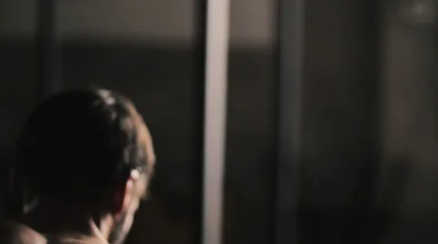 Cinematic One Arm Press Stock Footage 42244459