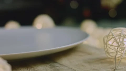 Cinematic overhead preparation of olives nuts and cured meat Stock Footage 342139084